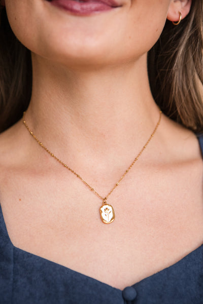 Rosie Necklace-Gold