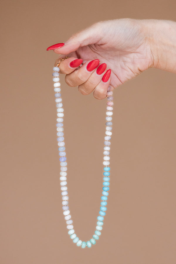 Cleo Necklace-Blue Multi