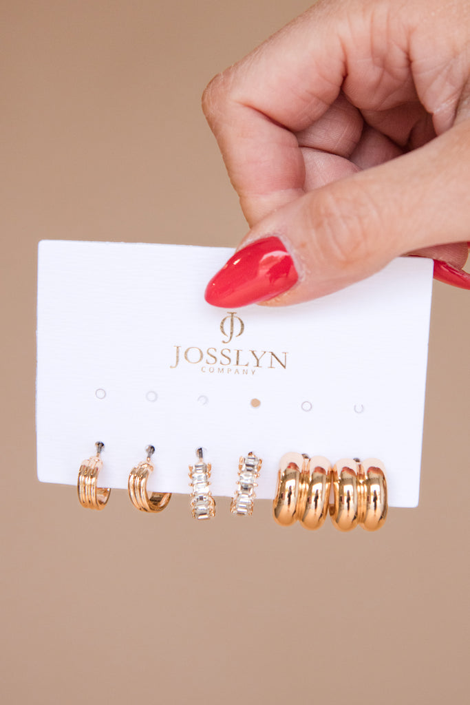 Lottie Earring Set-Gold