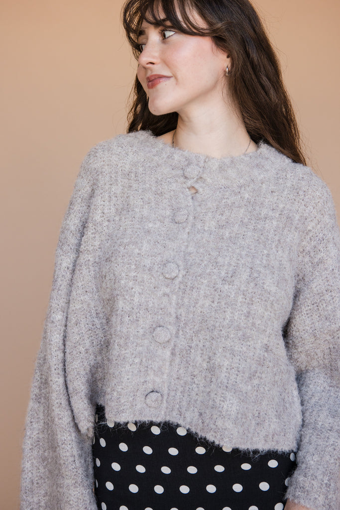 Kalli Cardigan-Warm Grey