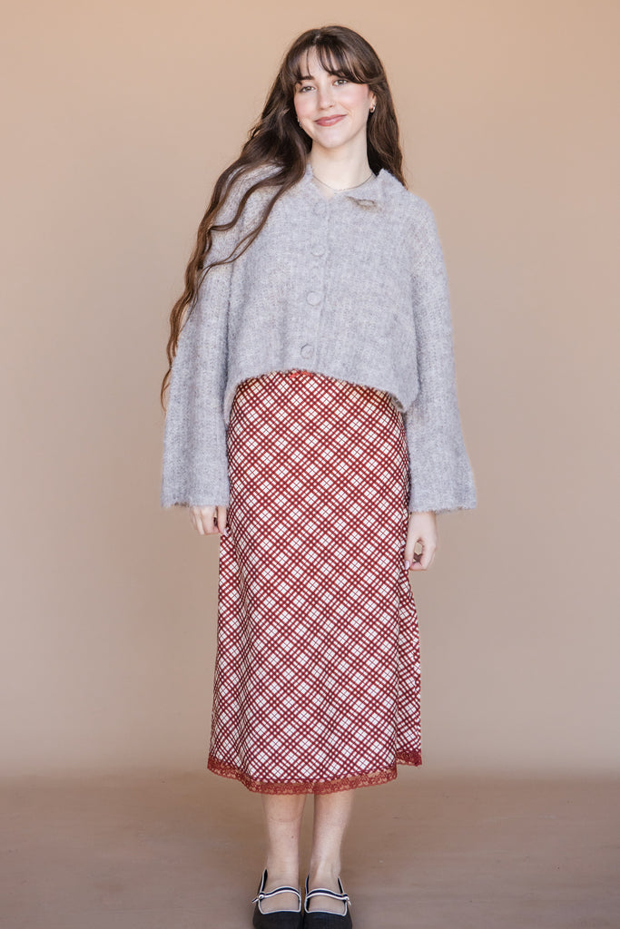Stella Skirt-Brick Plaid