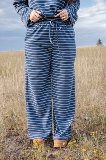 Jessica Pants-Navy Stripe