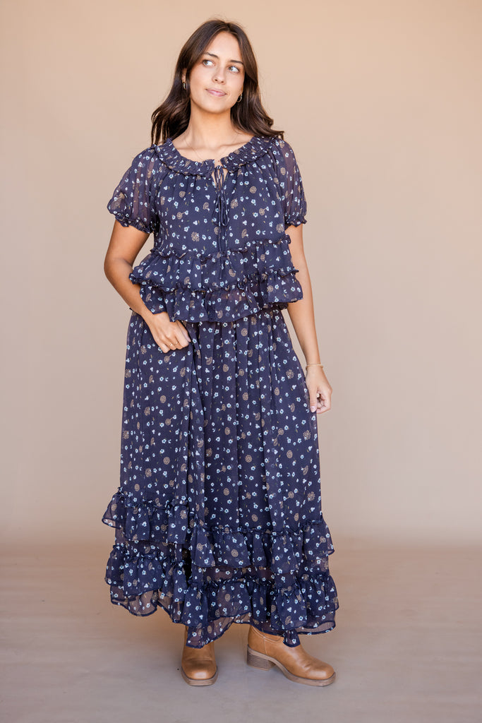 Miriam Top-Navy