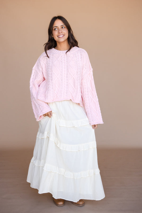 Carolina Sweater-Baby Pink