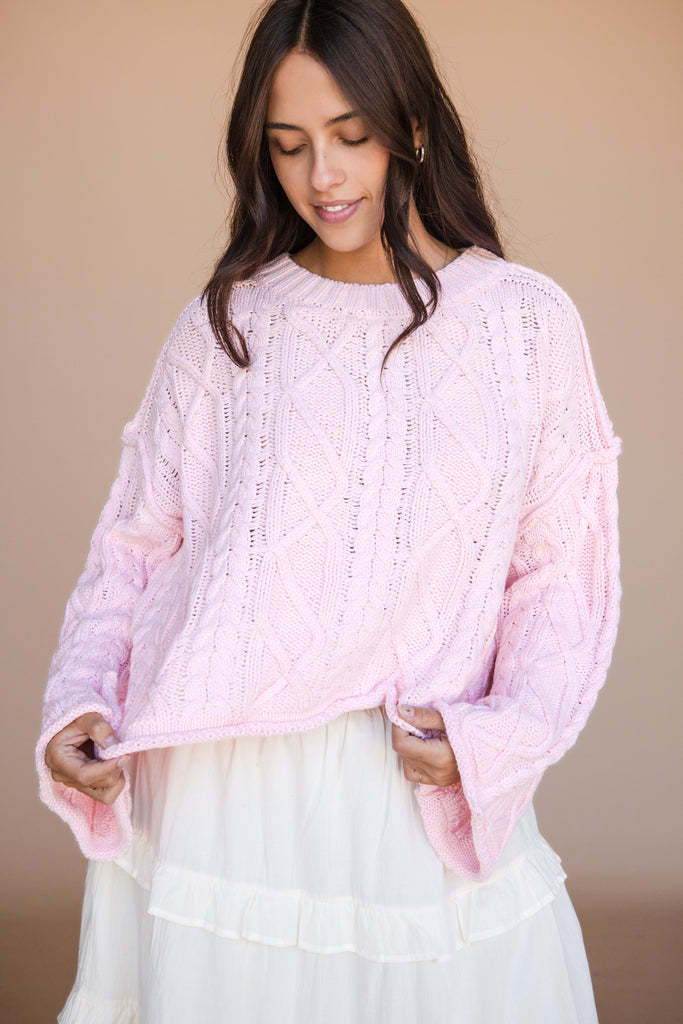 Carolina Sweater-Baby Pink