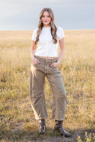 Cheyenne Denim-Olive