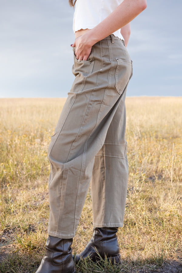 Cheyenne Denim-Olive