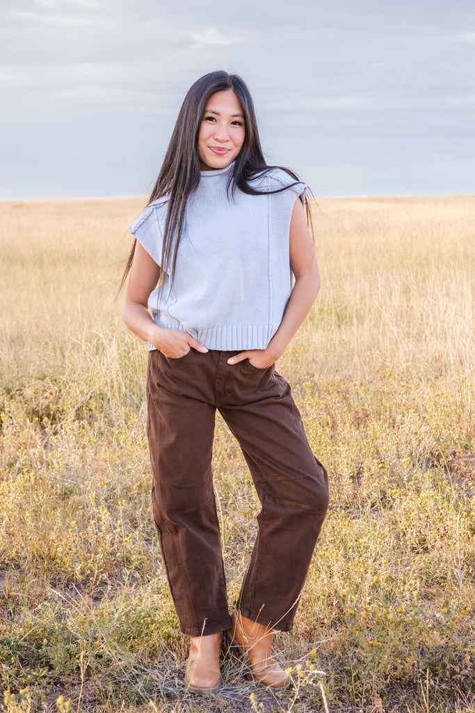 Amber Top-Sky Blue