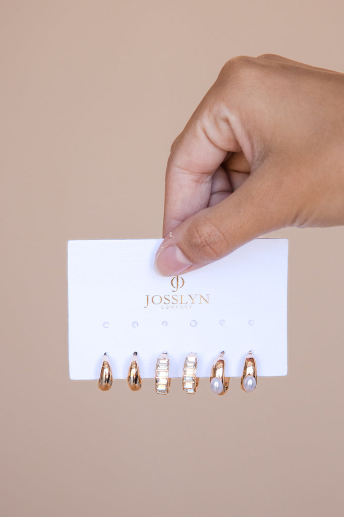 Angelica Earring Set-Gold
