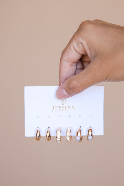 Angelica Earring Set-Gold