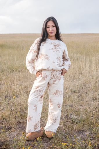 Ada Pullover-Khaki Floral