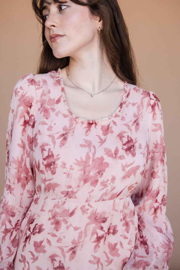 Valencia Dress-Pink Floral