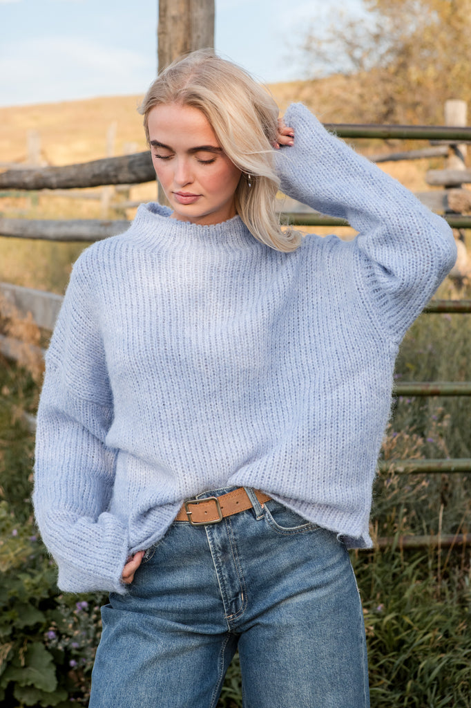 Ralphie Sweater-Periwinkle