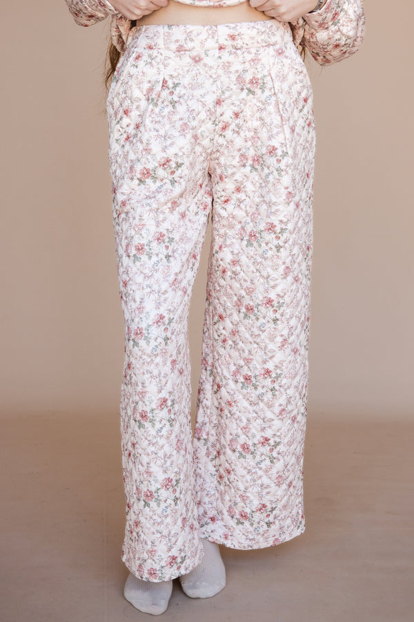 Ivy Pants-Cream Floral