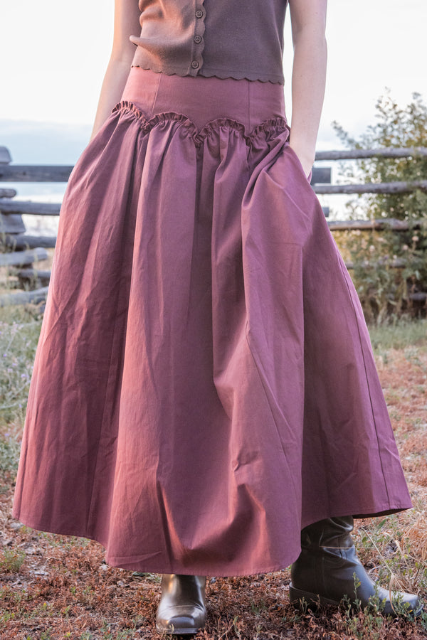 Vienna Skirt-Wine