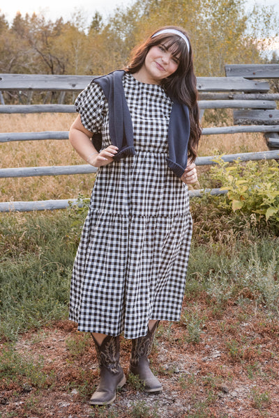 Harley Dress-Black Gingham