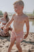 Boy's Boardshort-Terracotta Stripe