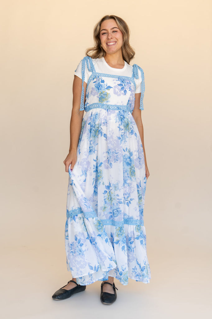 Savannah Dress-Blue Floral