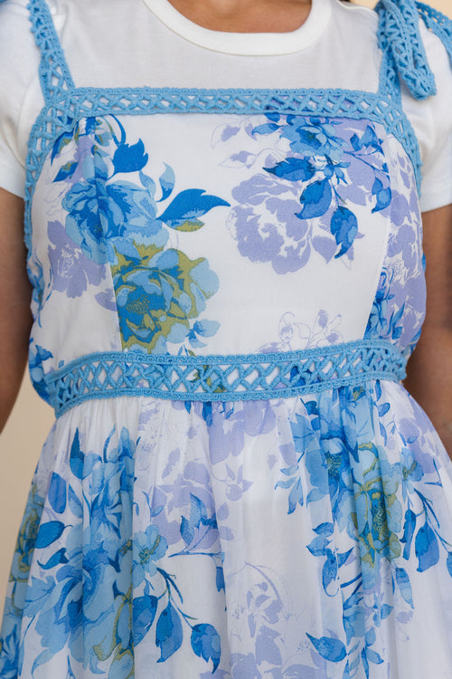 Savannah Dress-Blue Floral