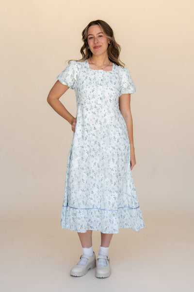 Wendy Dress-Blue Floral