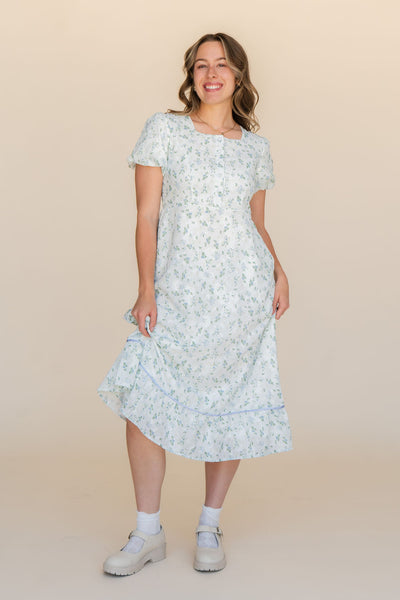 Wendy Dress-Blue Floral