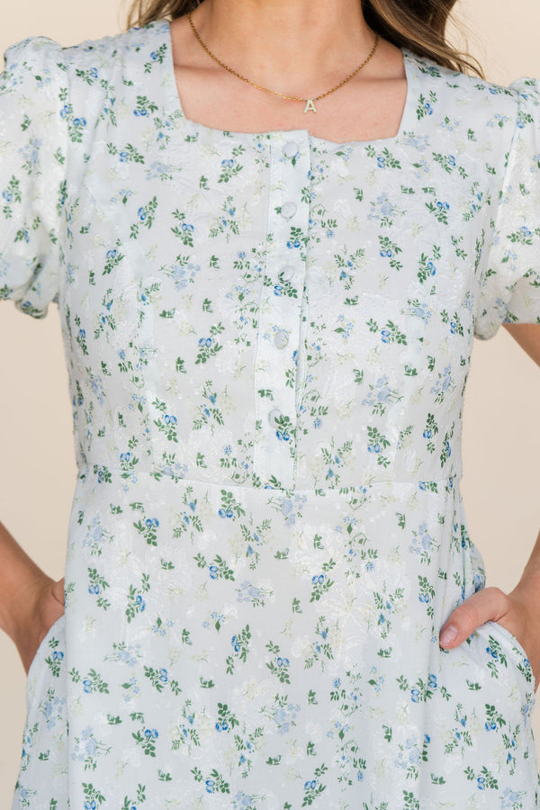 Wendy Dress-Blue Floral