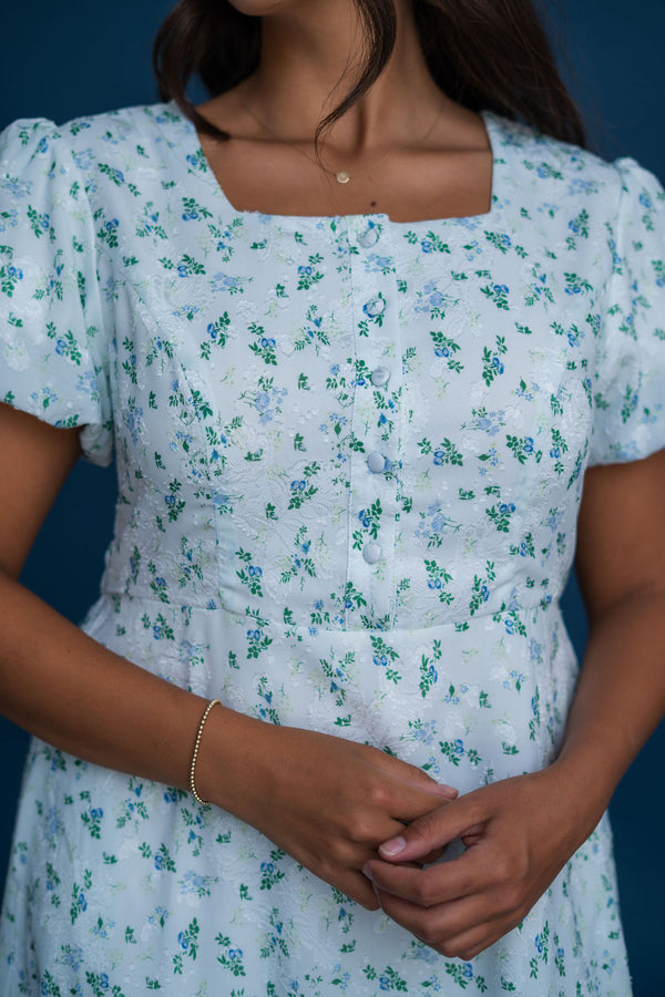Wendy Dress-Blue Floral