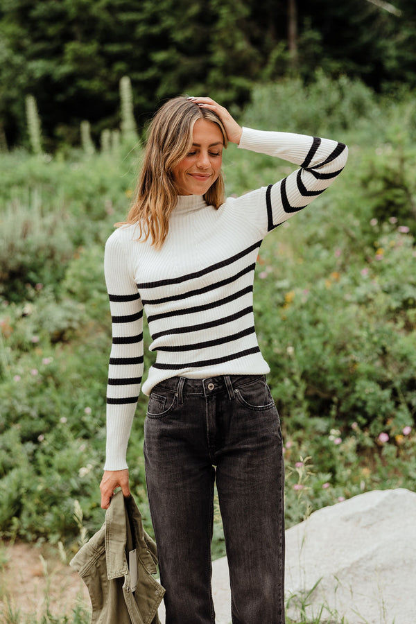 Toledo Top-Cream/Black