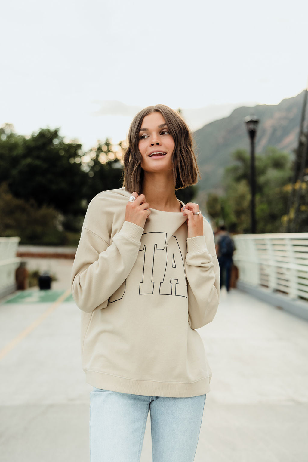 Smokey Taupe Long Sleeve Layering Top