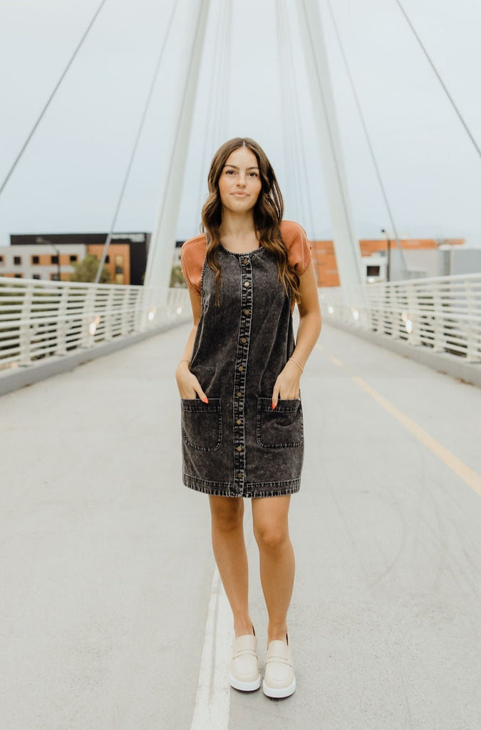 Gilmore Dress-Washed Black