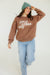 Good Vibes Only Pullover-Brown