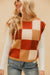 Judie Sweater Vest-Brown Multi