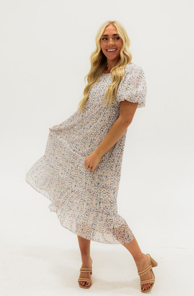 Grandview Dress-Blue Multi