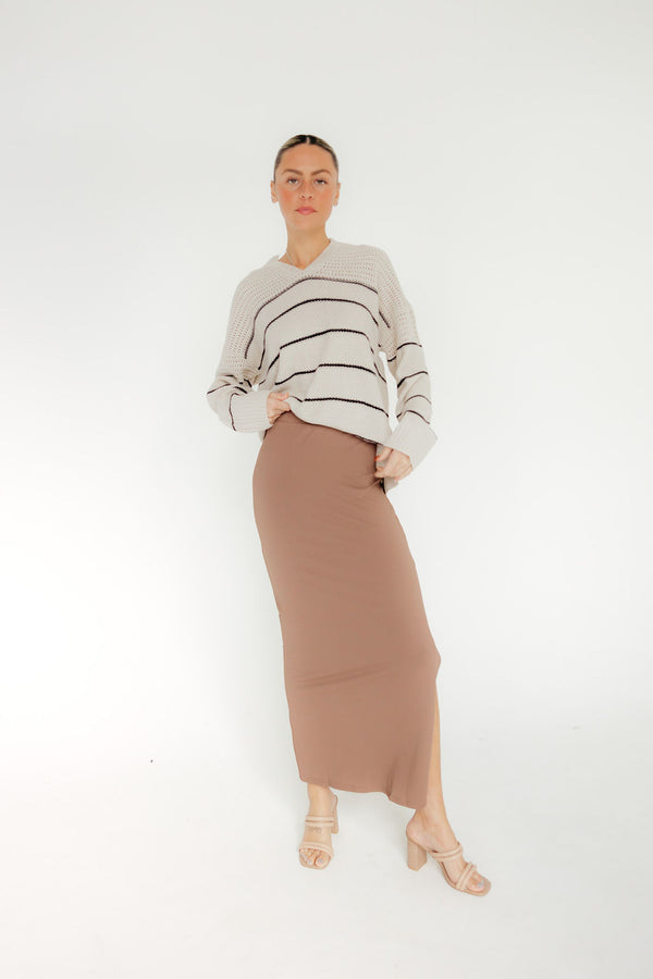 Georgie Skirt-Mocha