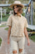 Isabella Top-Taupe/White