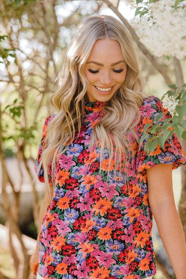 Veronica Top-Floral Multi