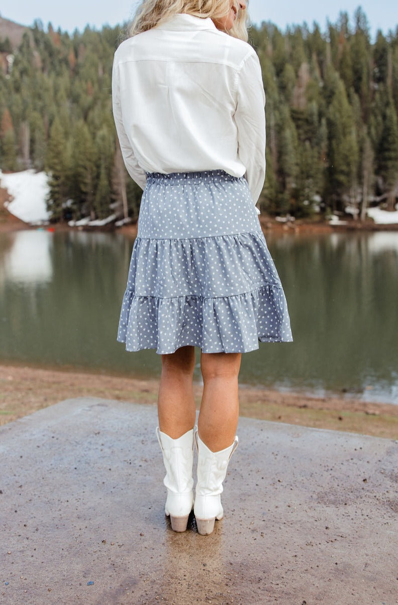 berolige Distribuere Rettelse Holly Skirt-Slate Blue – Love Olive Co