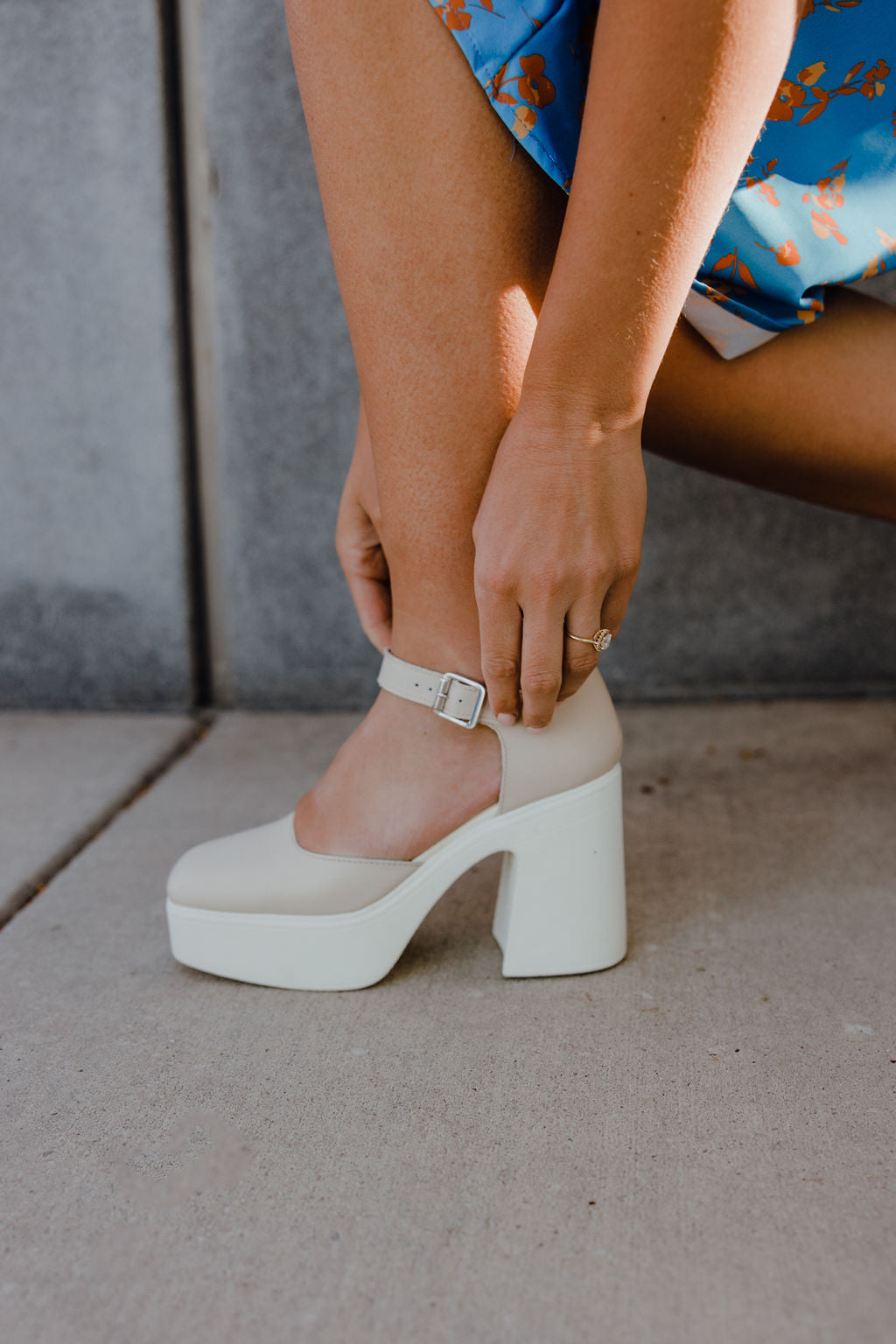 Chunky High Heels Women Double Strap Mary Jane Platform Pumps Fashion Shoes  Size | eBay