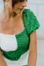 Carmen Dress-Off White/Green