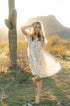 Whimsy Dress-Tan Floral