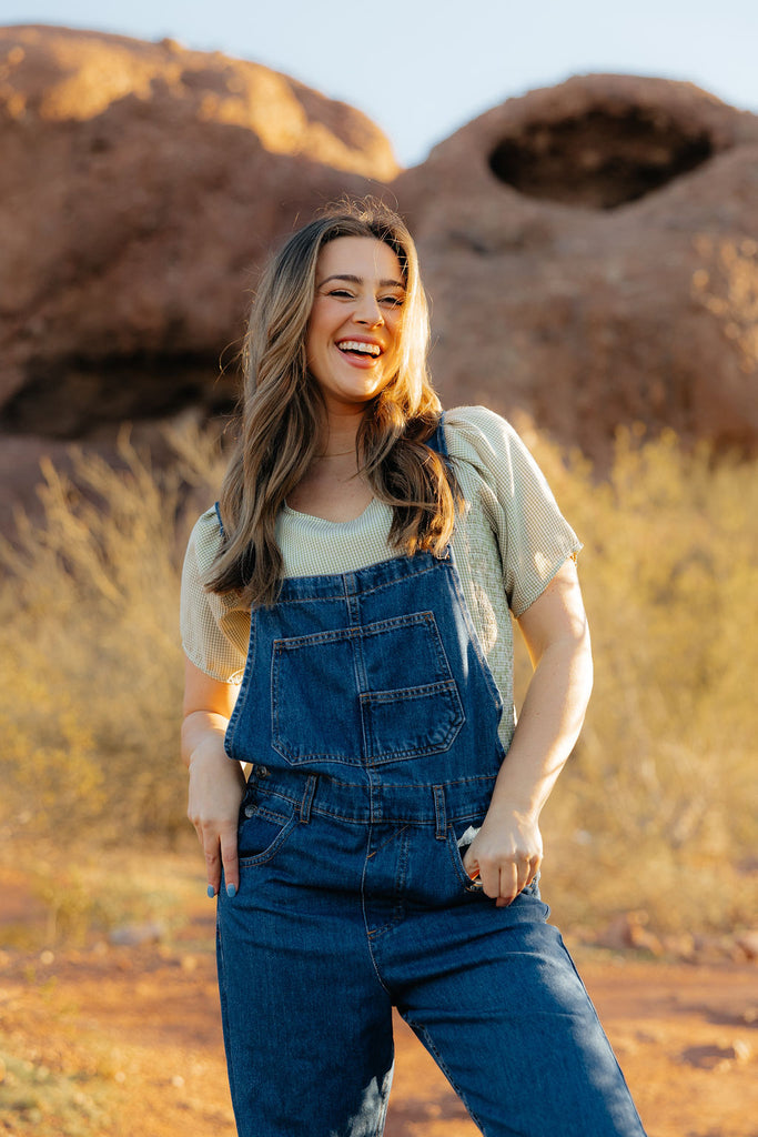 NWT Free People Ziggy Denim offers Overalls in Inky Indigo Blue