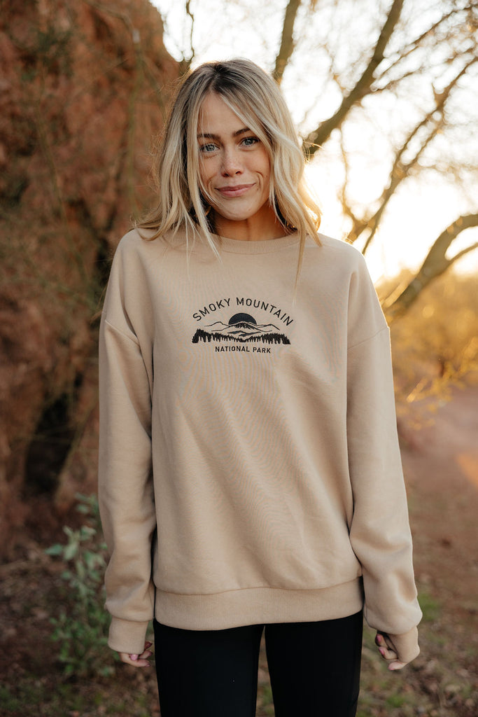 Smoky Mountain Pullover-Tan