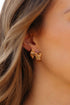 Fancy Bow Earrings-Gold