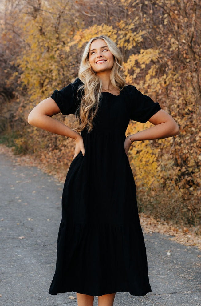 Isabela Dress-Black – Love Olive Co