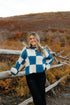 McDonell Sweater-Cobalt Checker