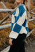 McDonell Sweater-Cobalt Checker