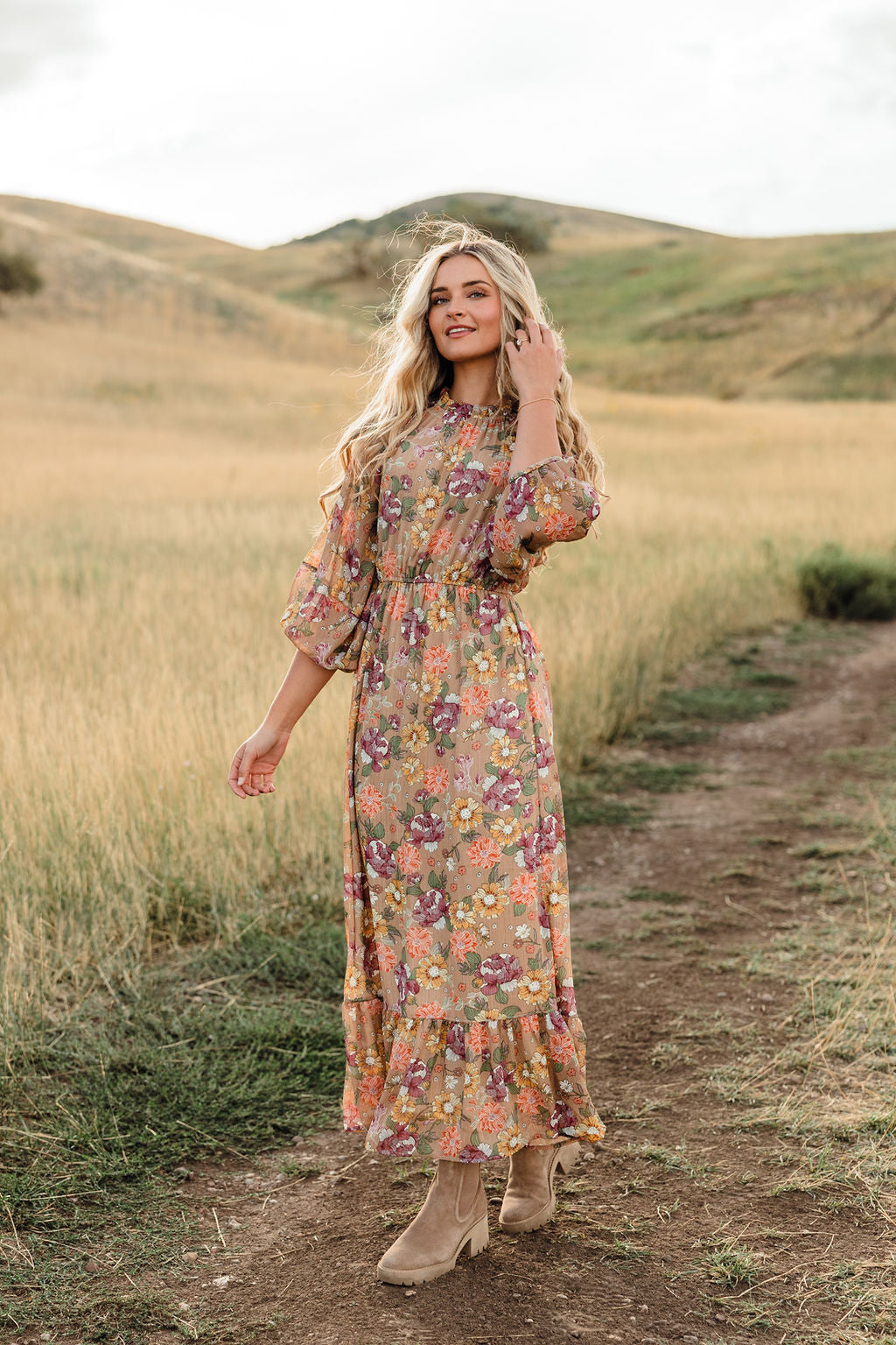 Taupe hotsell boho dress