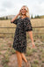 Kayla Dress-Black Floral