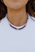 Kiara Beaded Necklace-Purple