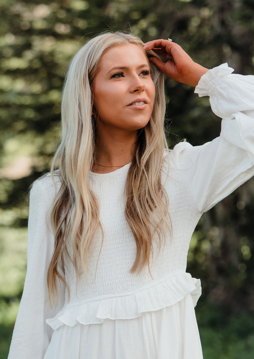 Mailee DressWhite Love Olive Co